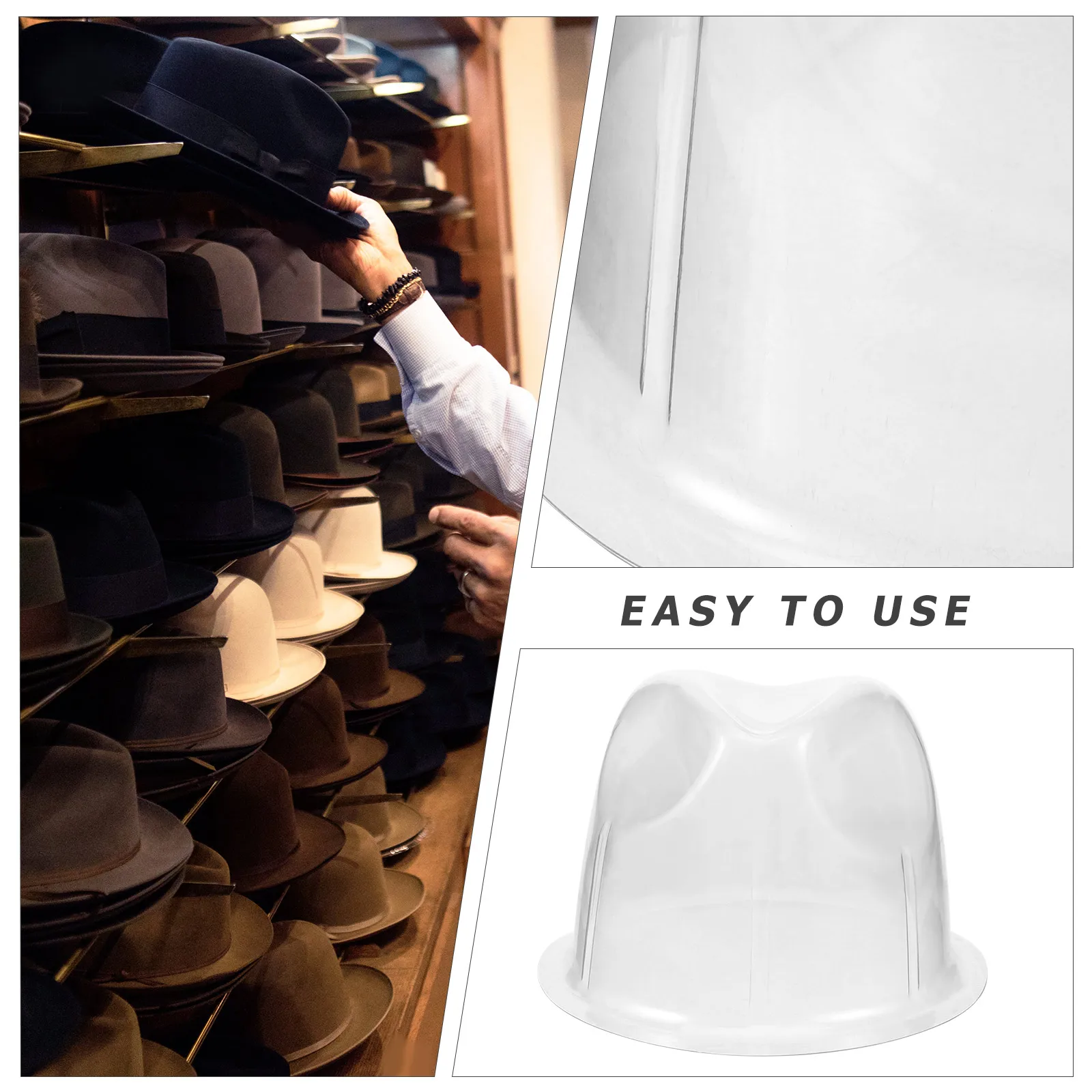 

10 Pcs Holder Storage Display Shape Rack for Shelf Plastic Bottle Plastic Rack Hat Display Stand Travel Hat Holder