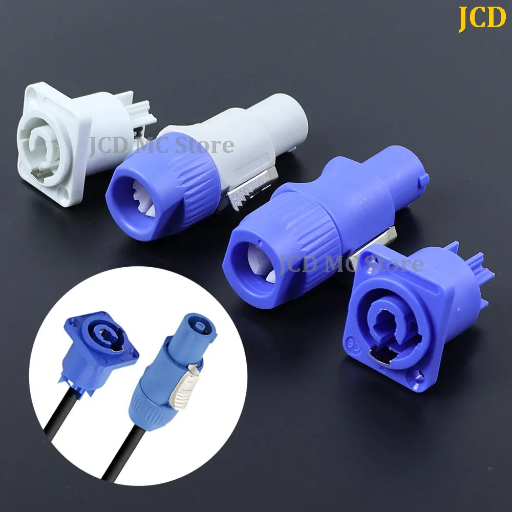 1PC Powercon Musical Sound Connector Input and Output Set, Suitable for Nac3fca Powercon Power Connector 3Pin Plug Socket