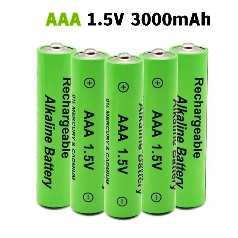 AAA Battery 1.5V 3000mAh Alkaline AAA Rechargeable Battery For Remote Control Toy Light Battery High Capacity Long Endurance