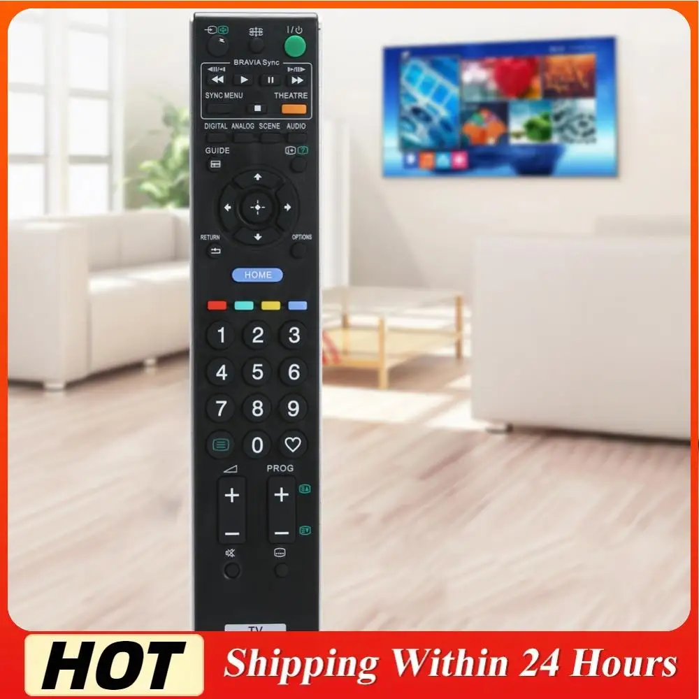 Control remoto de televisión de repuesto, control remoto inalámbrico con pilas, color negro para televisor Sony RM-ED016