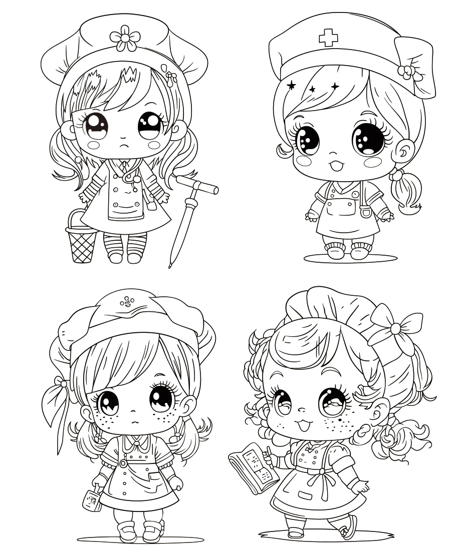 Small Girl Transparent Silicone Rubber Stamp And Die Sheet Cling Scrapbooking DIY Cute Pattern Photo Album