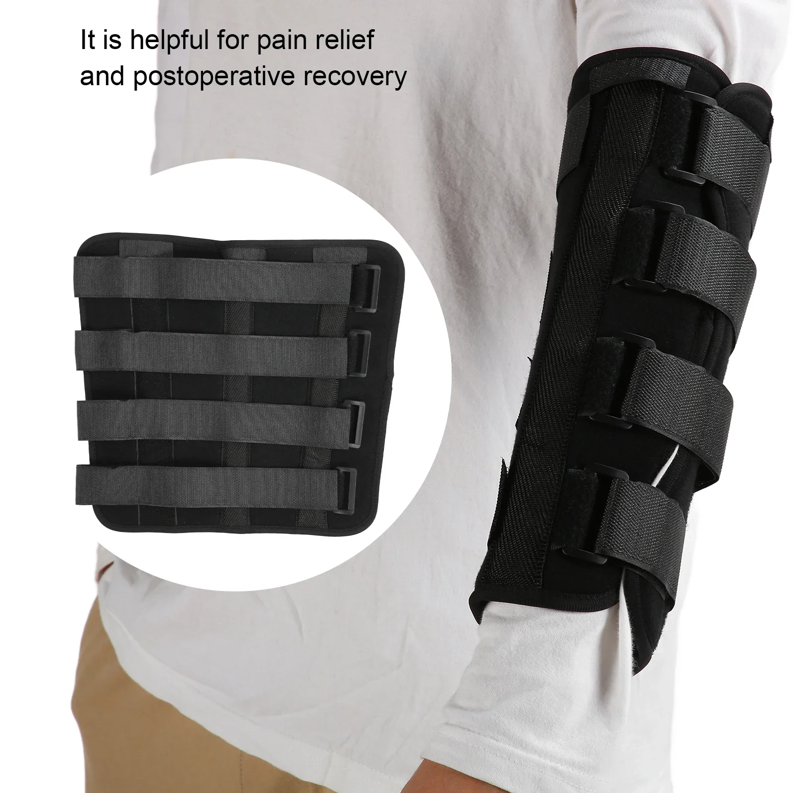 Adjustable Arm Fracture Splint Medical Forearm Broken Fixed Belt Elbow Joint Sprain Braces Relieve Pain Postoperative Recovery