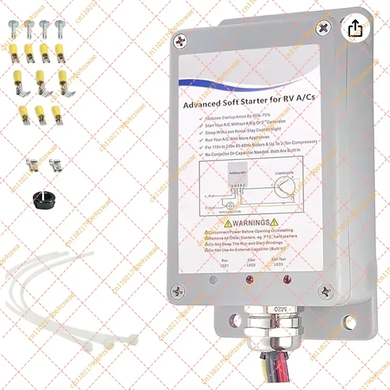 Compressor Soft Starter Kit for RV Air Conditioner, AC Soft Start Replacement Parts