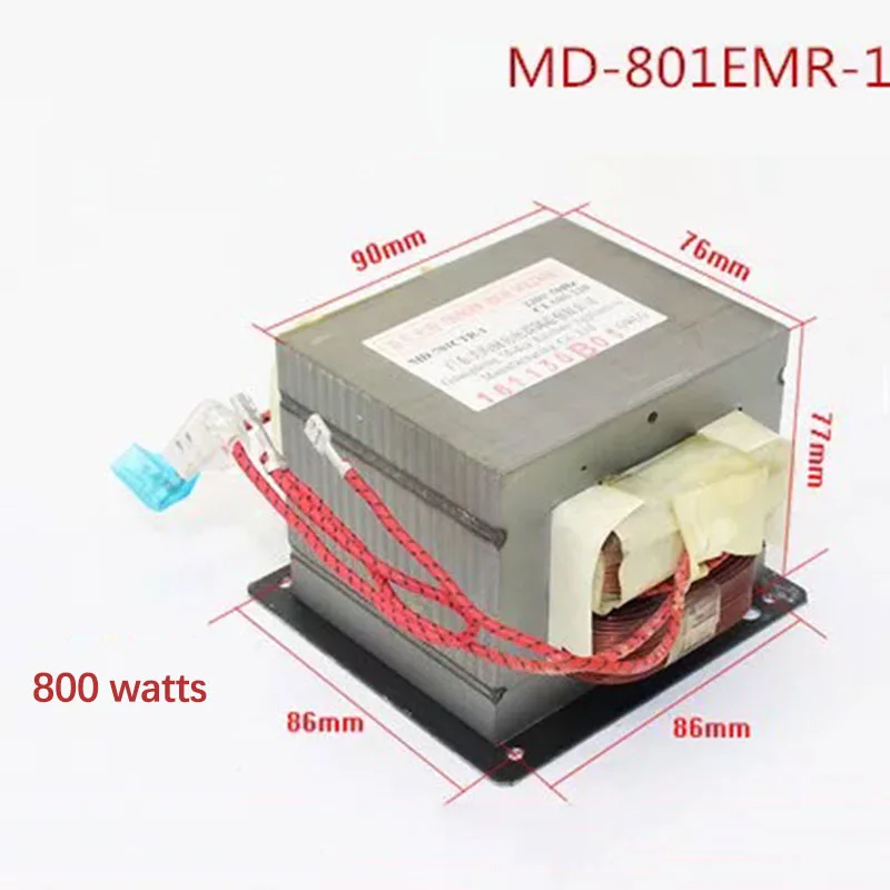 MD-801EMR-1 CMR FTR 800W High Voltage Transformer Replacement Part Interchangeable With 701 Series Microwave Oven Transformer