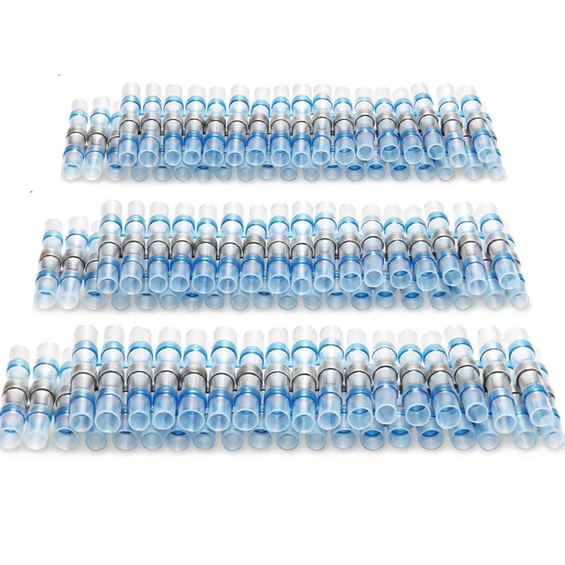 

300PCS Insulated Heat Shrink Soldering Sleeve Splice Terminals Waterproof Butt Wire Connectors Electrical Wire Soldered Terminal