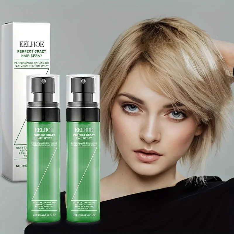 

2pcs Hair Volumizing Styling SprayLazy Oil-Removing Refreshing Long-lasting Hold No-Rinse Spray Suitable for Daily Use Unisex