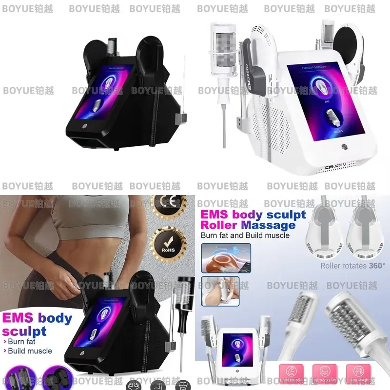 2 in 1 EMS Electronic Muscle Stimulator Inner Ball Roller Body Care Shaping Firming Instrument for Skin Tightening and Toning