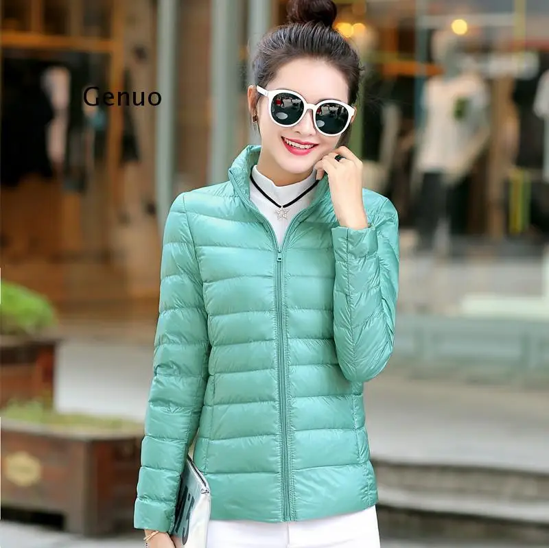 

Womens Jacket Coats Detachable Hat 2021 Autumn Winter Female Coat Duck Down Removable Hooded Light Thin Slim Style Plus Size 5XL