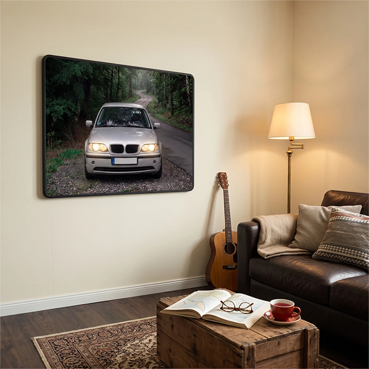 Customizable car art pieces with color-changing functionality via USB remote control,  can be hung in garages, bars, and rooms. - view 4
