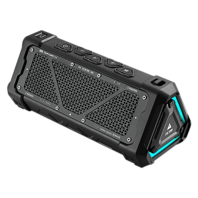 Super Sale Outdoor Bluetooth Speaker, 30W Output Power Bluetooth 5.3 Speaker ,Stereo Sound IPX7 Waterproof,Micro-SD Card,RGB Lig