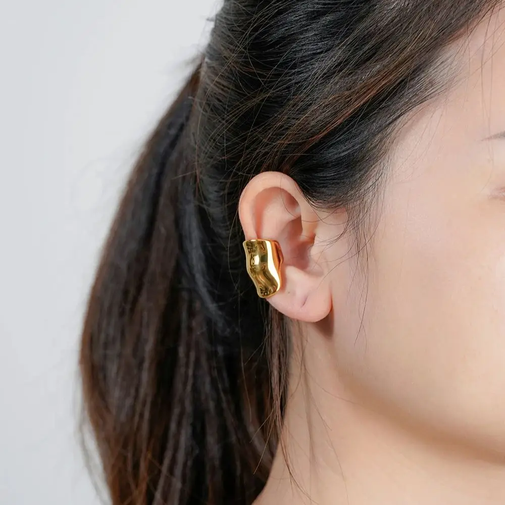 

ENFASHION Aretes De Mujer серьги-клипсы с костяными ушками для женщин, нержавеющая сталь, 18-каратное золото, украшенные ювелирными изделиями E251810