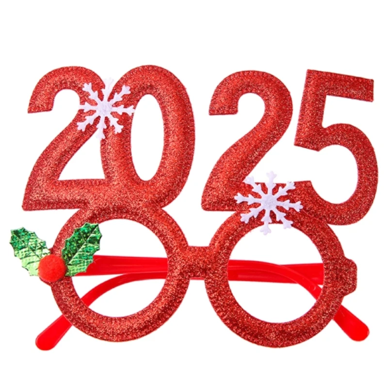Erwachsene Kinder 2025 Digitals Rahmen Brille Neujahr Festival Fotografie Requisiten Party Brillen für Frauen Männer Jungen