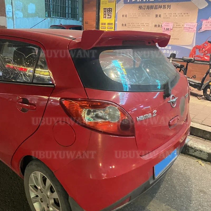 Use For Mazda 2 Hatchback 2008-2015 Car Rear Trunk Wing ABS Material Refit Accessories Spoiler