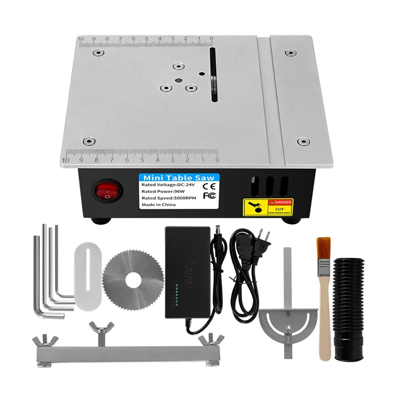 

ABZC-Mini Table Saw Electric Small Bench Saws Desktop Saw Household Cutting Tool Woodworking Lathe US Plug