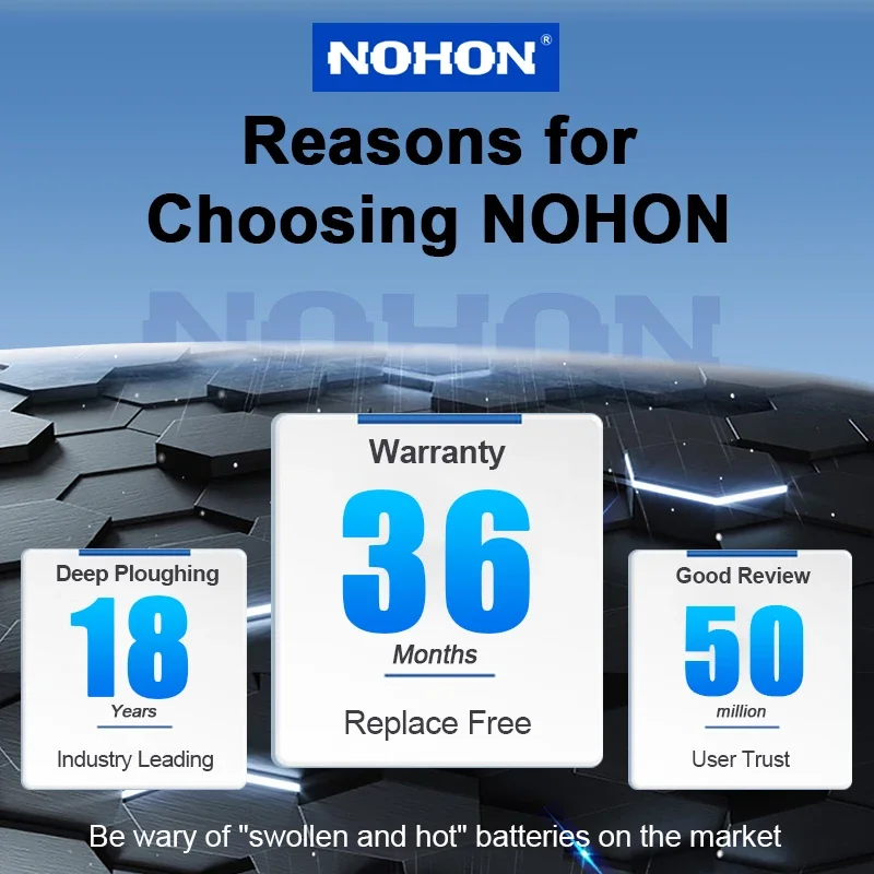 NOHON 아이폰 7 플러스용 대용량 배터리, 아이폰 7P 교체 배터리, 무료 도구 포함, 3500mAh