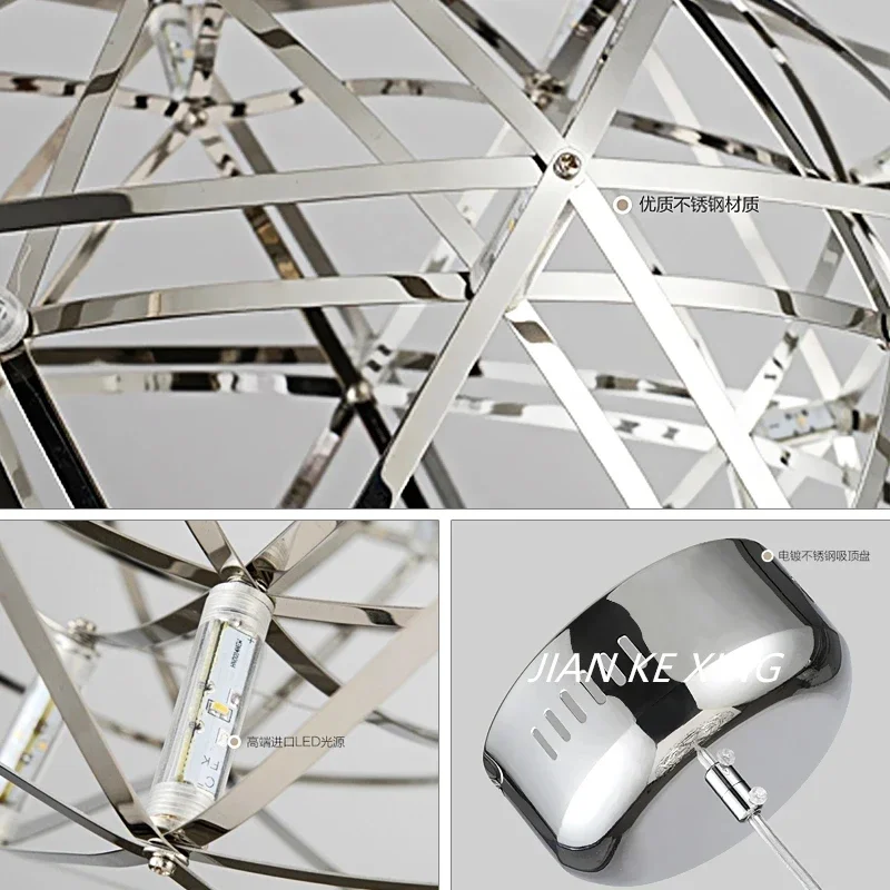 เนเธอร์แลนด์ Designer Moooi รูปไข่ Spark Ball จี้โคมระย้า Raimond-zafu สําหรับห้องนั่งเล่น Hall บันได LED ในร่มตกแต่ง