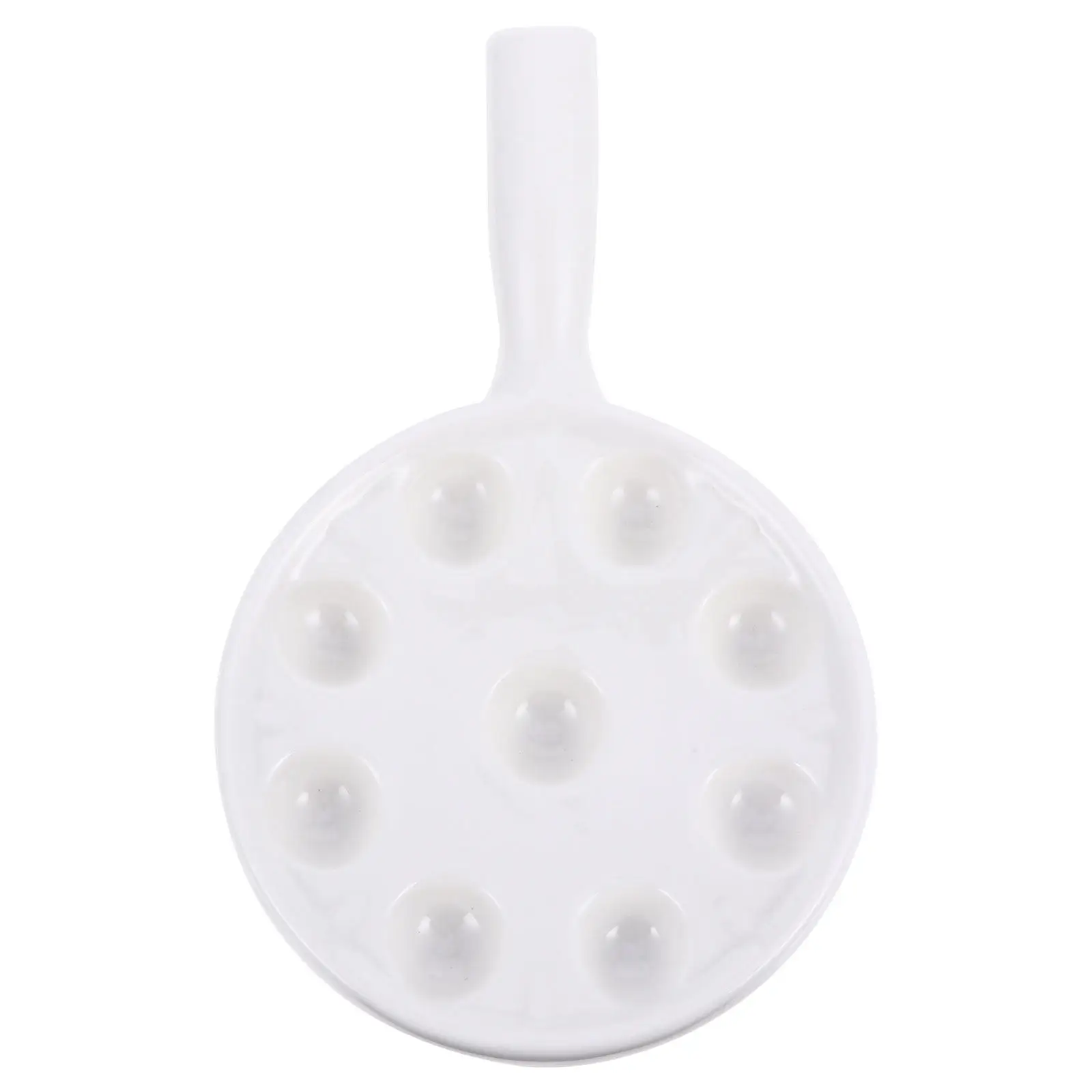 1Pcs Ceramic Escargot Plate Snail Baking Dish High Temperature Resistant Dishwasher Safe for Restaurant Home Use Escargot