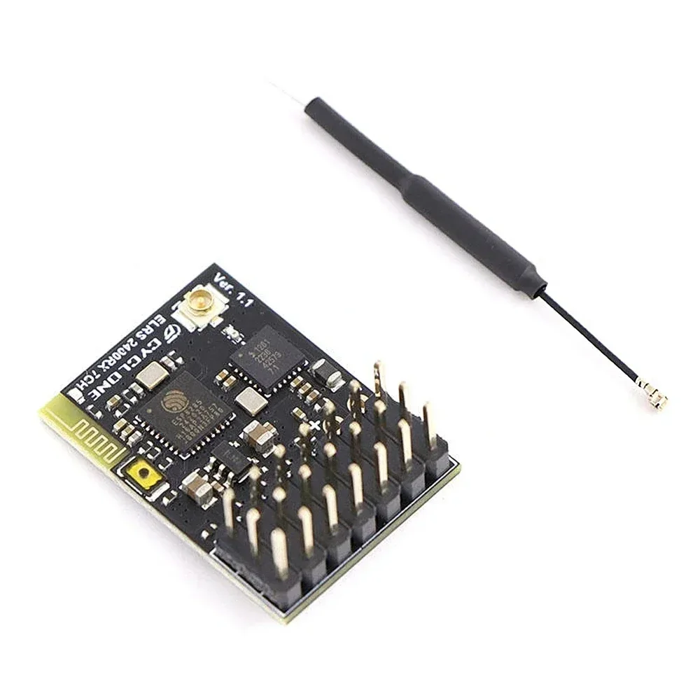 ELRS 2.4G PWM 7CH CRSF Receiver Support ELRS 3.2 PWM/CRSF Protocol Copper Pipe Antenna For RC FPV Drone