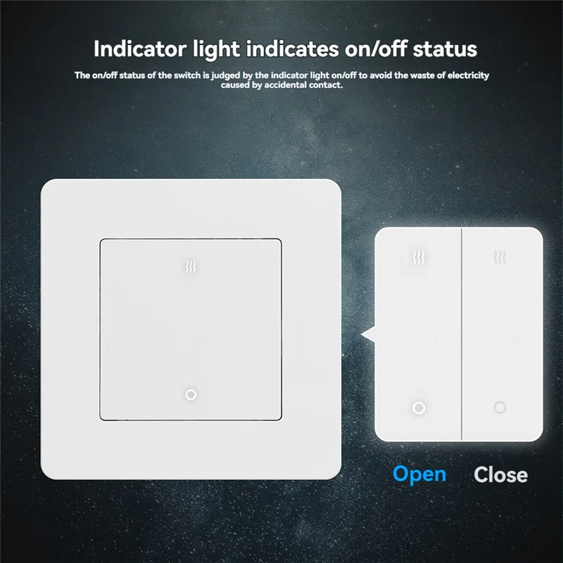 B29C-Tuya 20A Zigbee Smart Heater AC Switch High Load Electricity Monitor Double Pole App Remote Control Support Alexa