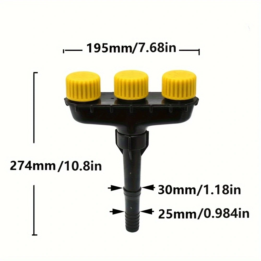 1PC 3 Nozzle High Pressure Fine Mist Sprayer For Garden Farm Vegetable Flower Watering Irrigation Garden Hose Nozzle Sprayers ﻿