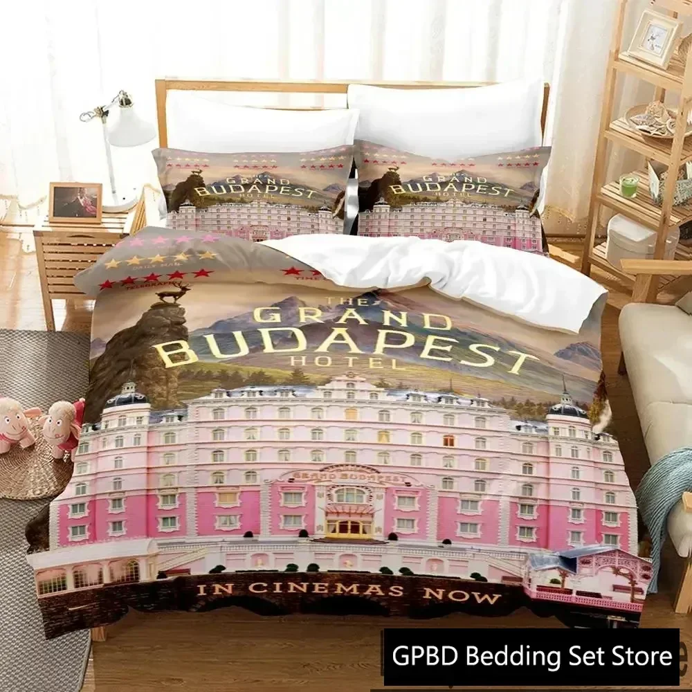 3D Print Grand Budapest Hotel Movie Bedding Set Duvet Cover Bed Set Quilt Cover Pillowcase Comforter king Queen Size Boys Adult