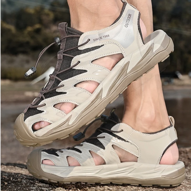 

Men's Outdoor Beach Shoes Baotou Hiking Non-slip Migration Casual Sandals