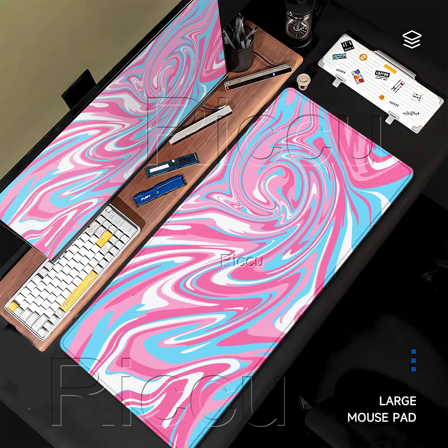 Mouse Pad Strata Liquid fluid Computer Keyboard office Gaming Mousepad Keyboards Gamer office accessories HD Printing Desk Mat