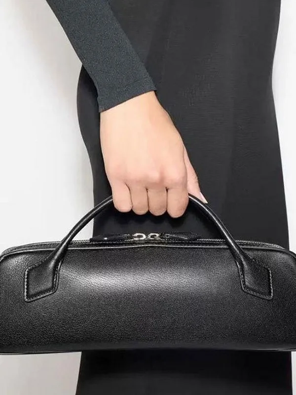 

High Quali Leather Handbag French Bread Bag 2025 New Faion Versatile Luxury oulder Crossbody Sausage Women's Bag