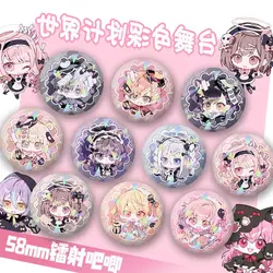 Project Sekai Colorful Stage Brooches for Women Kamishiro Rui Fashion Jewelry Brooch Tenma Tsukasa Anime Pins Aoyagi Toya Gifts