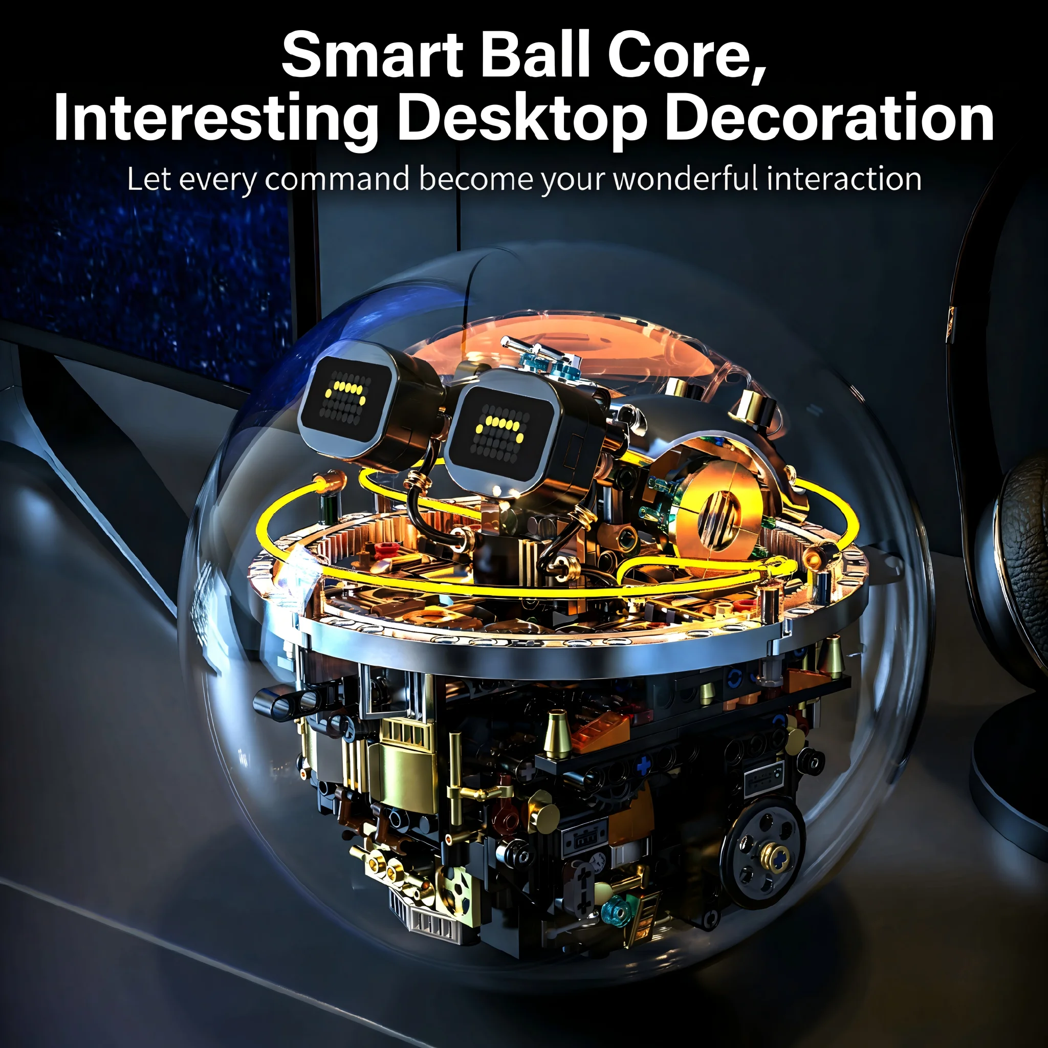 New Sci-Fi Programming Robot Building Block Mechanical Ball Electric Educational Puzzle Toy for Children, Birthday Gift for Boys