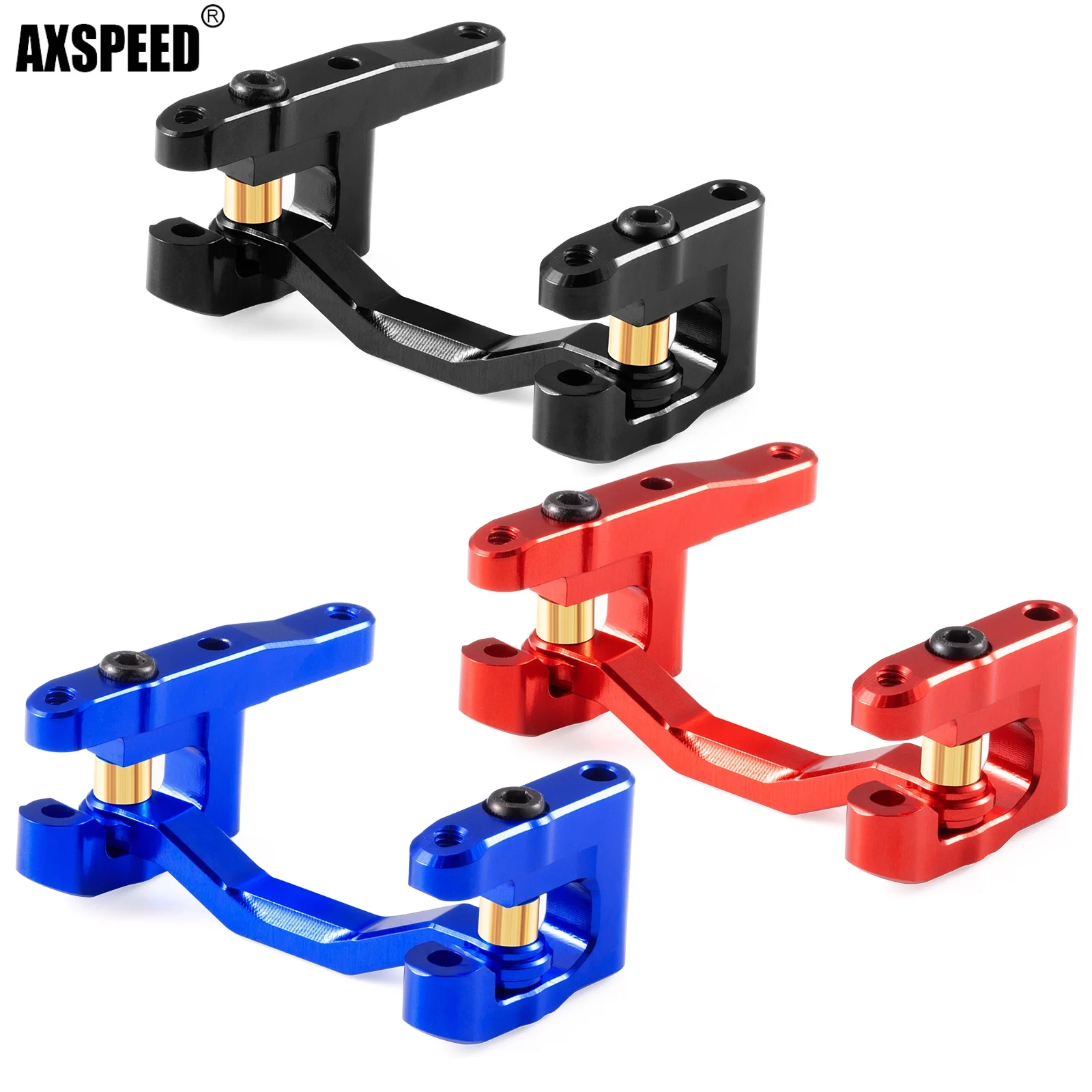 

AXSPEED Metal Steering Knuckle Tie Rod Servo Saver Assembly Steering Kit For 1/18 RC GRANITE GROM Crawler Truck Car Accessories