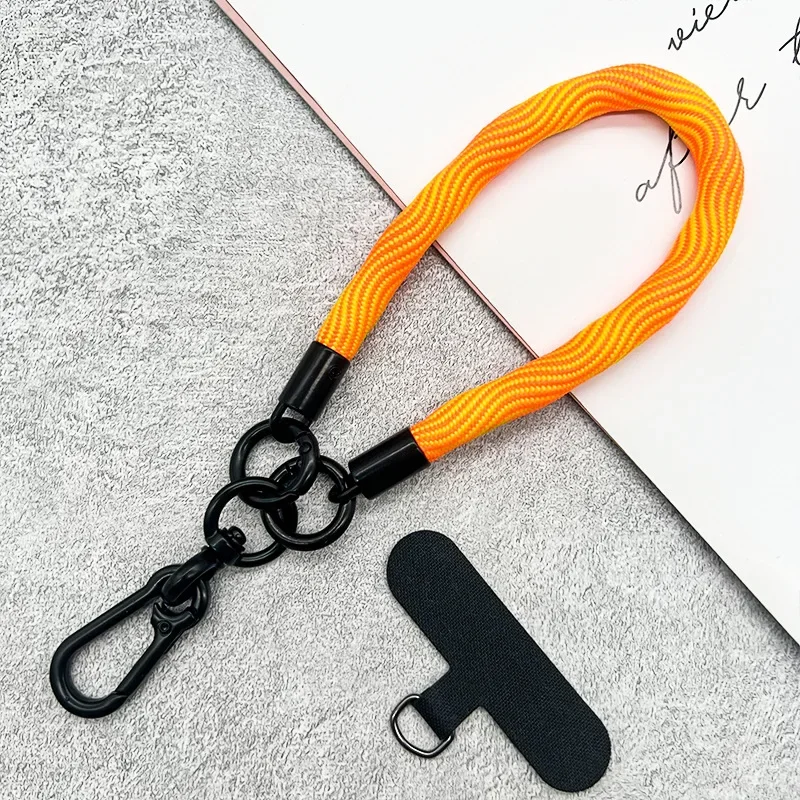 Mobile Phone Lanyard Hanging Decoration Can Be Carried Twist Rope Anti-loss Pendant Fashion Coarse Strong Wrist Short Straps