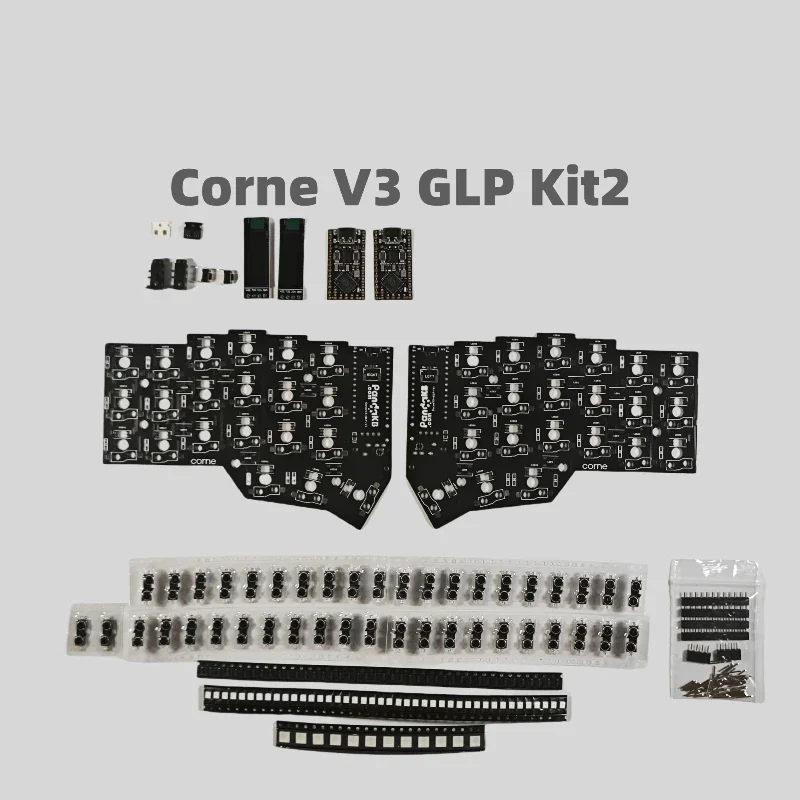 Gateron Low Profile Split Keyboard Material Package Custom Design DIY Wired Wireless Keyboard Accessories Hand on Not Pre Build