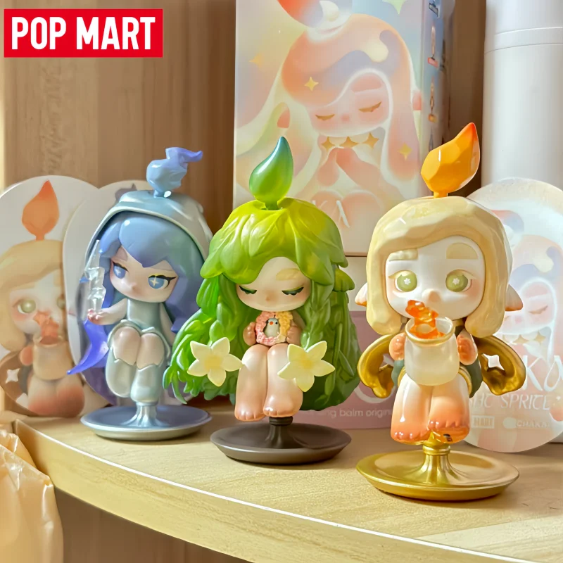 

In Stock POPMART Genuine Blind Box Toy Kawaii CHAKA LIGHT SPRITE Series Collectible Anime Figurines Model Desktop Ornament Toy