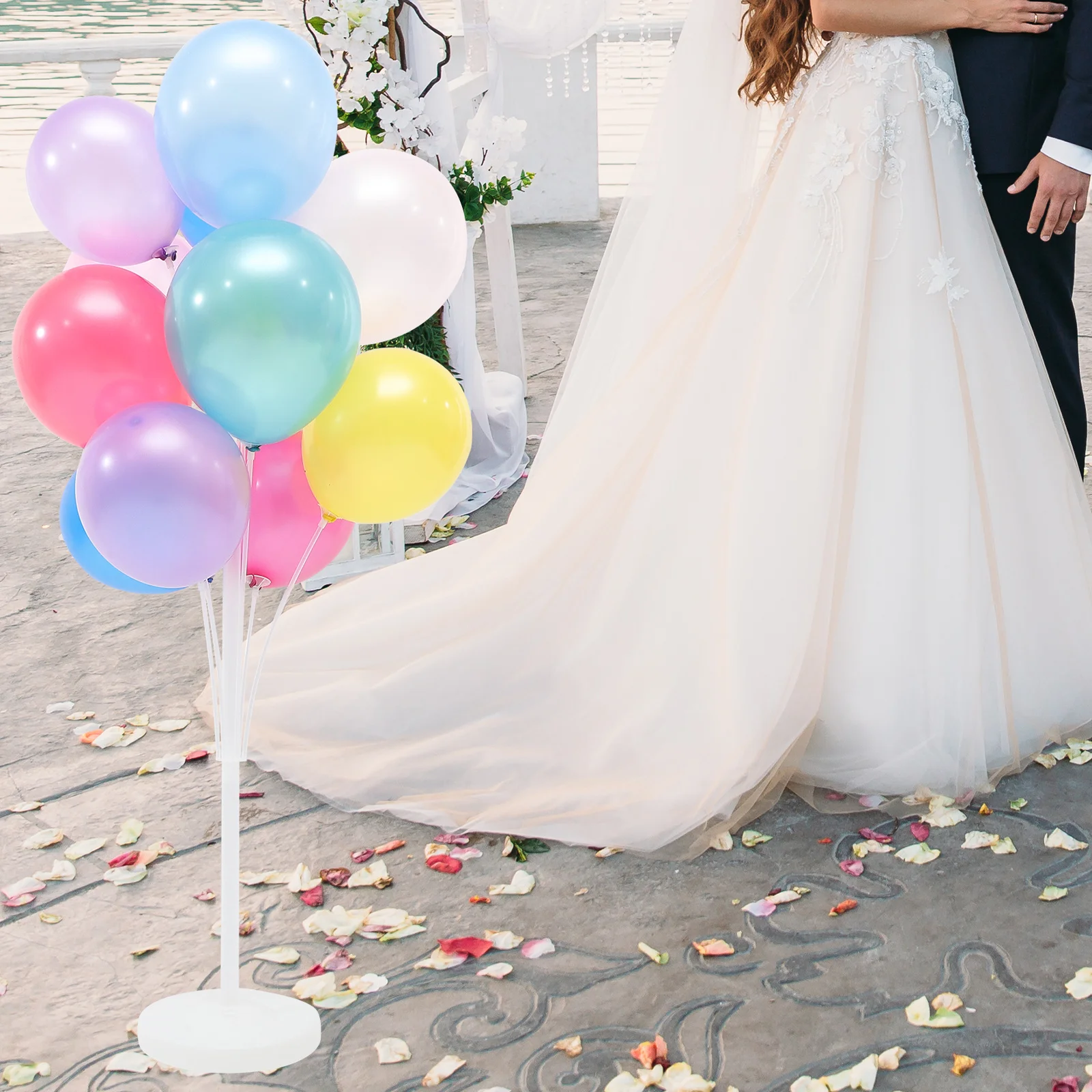 

15Pcs Balloon Base Stick Plastic Balloon Holder Stands for Party Decorations Wedding Shower New Year Supplies