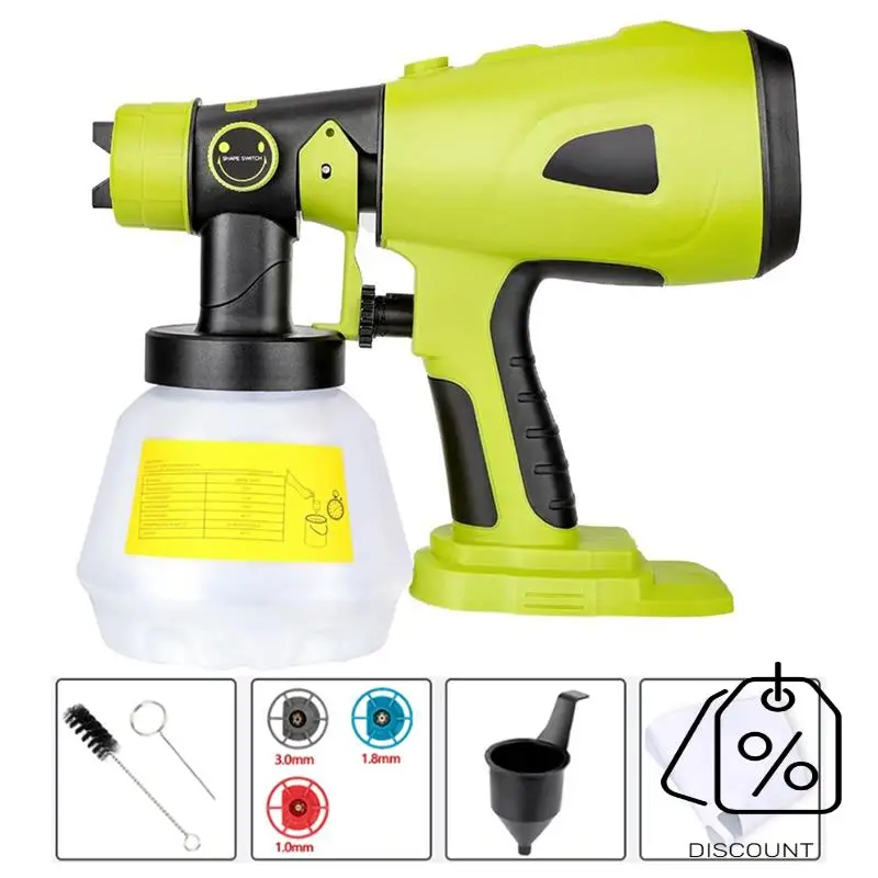 BAAG-pulvérisateur de peinture sans fil pour Ryobi li-batterie pulvérisation de peinture électrique portative pour meubles bricolage travaux accessoires de remplacement