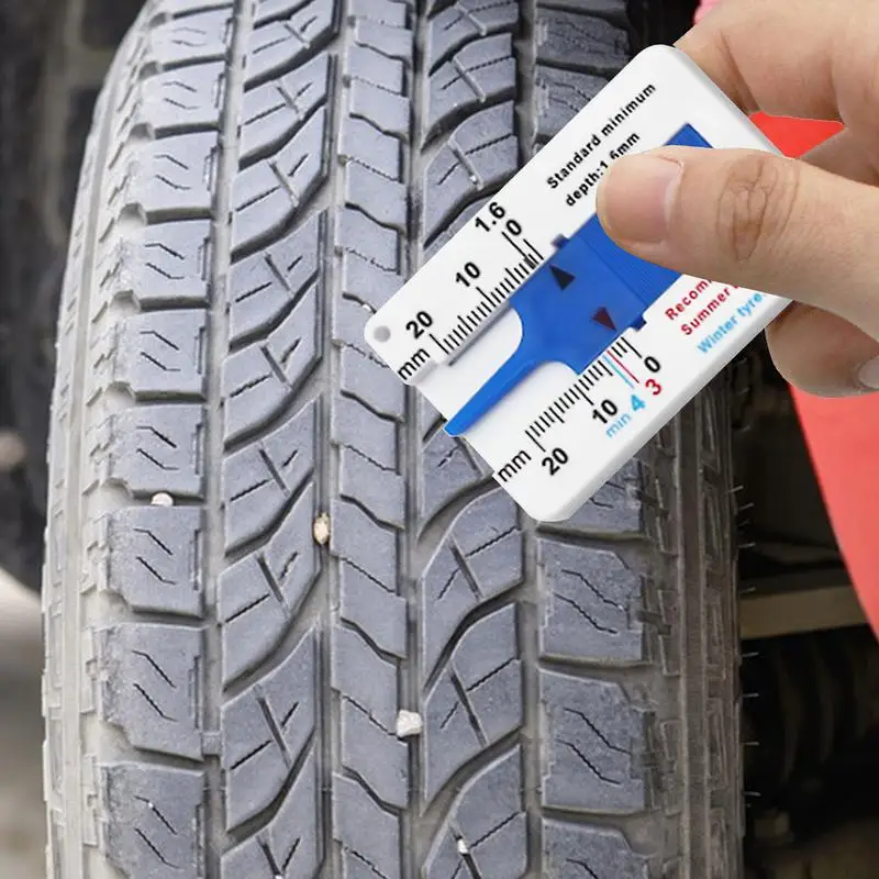 Tyre Tread Depth GaugeTire Tread Depth Measuring Ruler For Auto Motorcycle Tester Meter Truck Tire