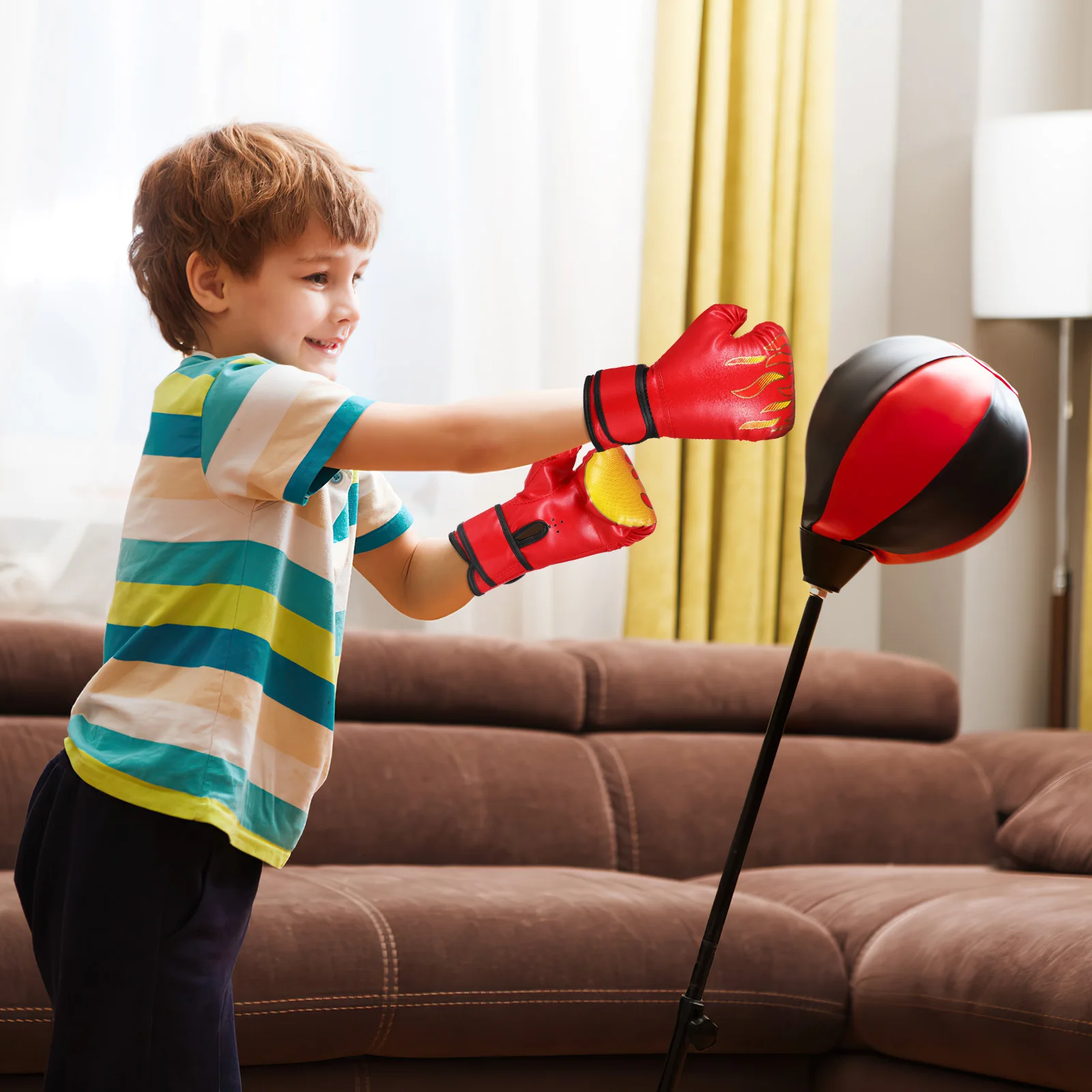 

1 пара детских боксерских перчаток, удобные перчатки для спарринга, тайские перчатки, перчатки для кикбоксинга для тренировок, принадлежности для бокса