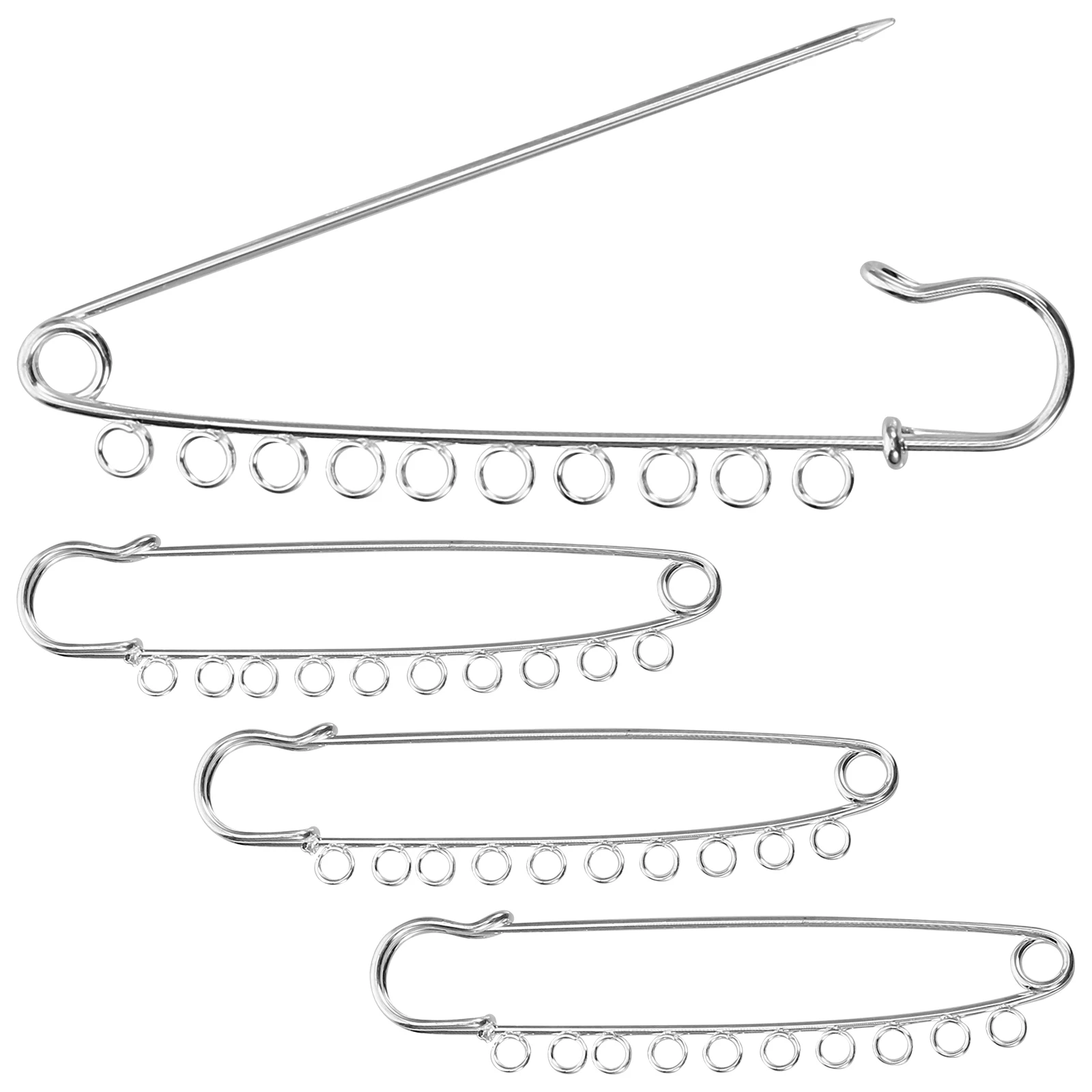 

4pcs Safety Pins Pins 9cm DIY Diy Dress Craft Pin Accessories Safety Clips Clothing Handmade Craft Metal Pin Base