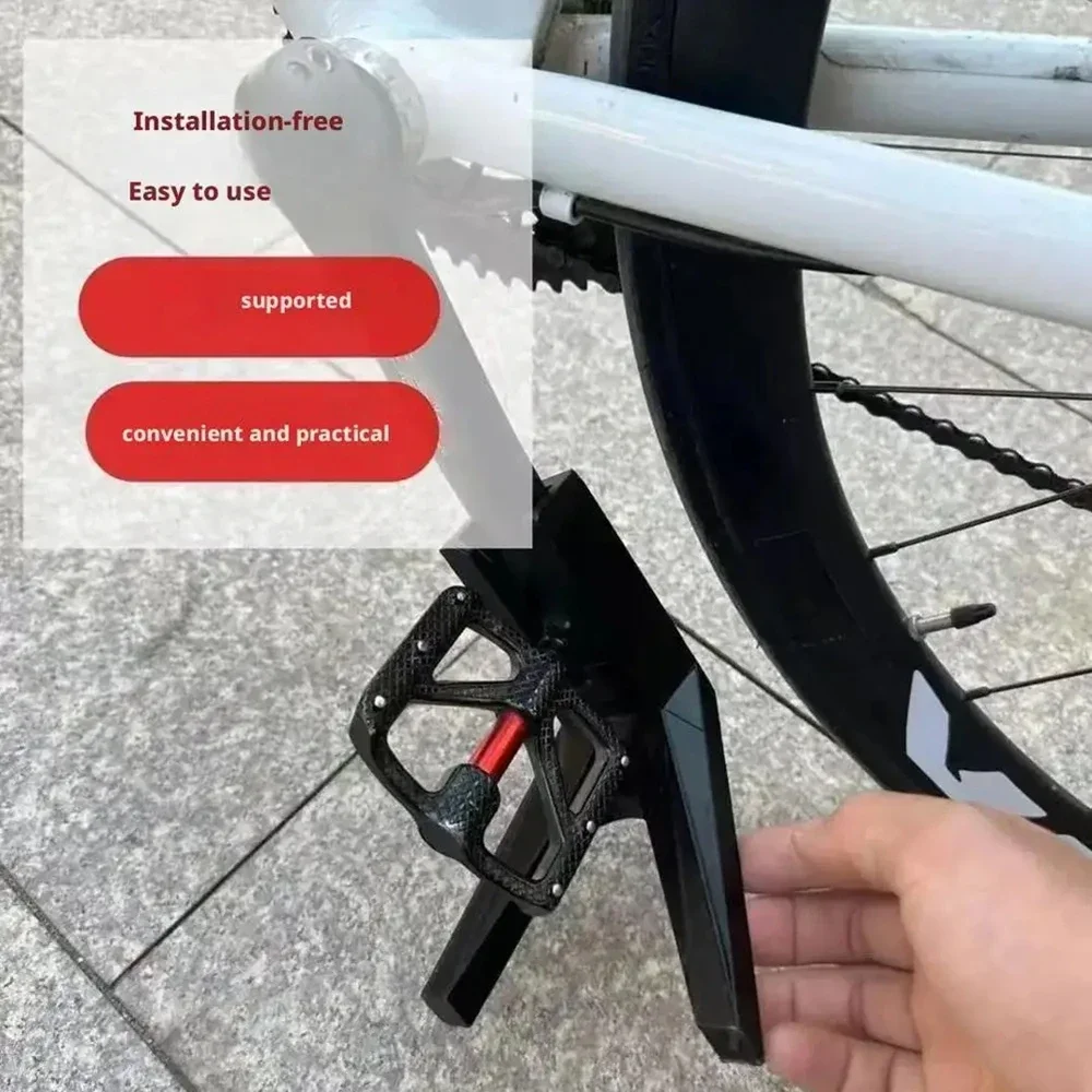 Mountain Bike Side Kickstand Portable Bicycle Support Stand for MTB & Road Bike Pedal Frame