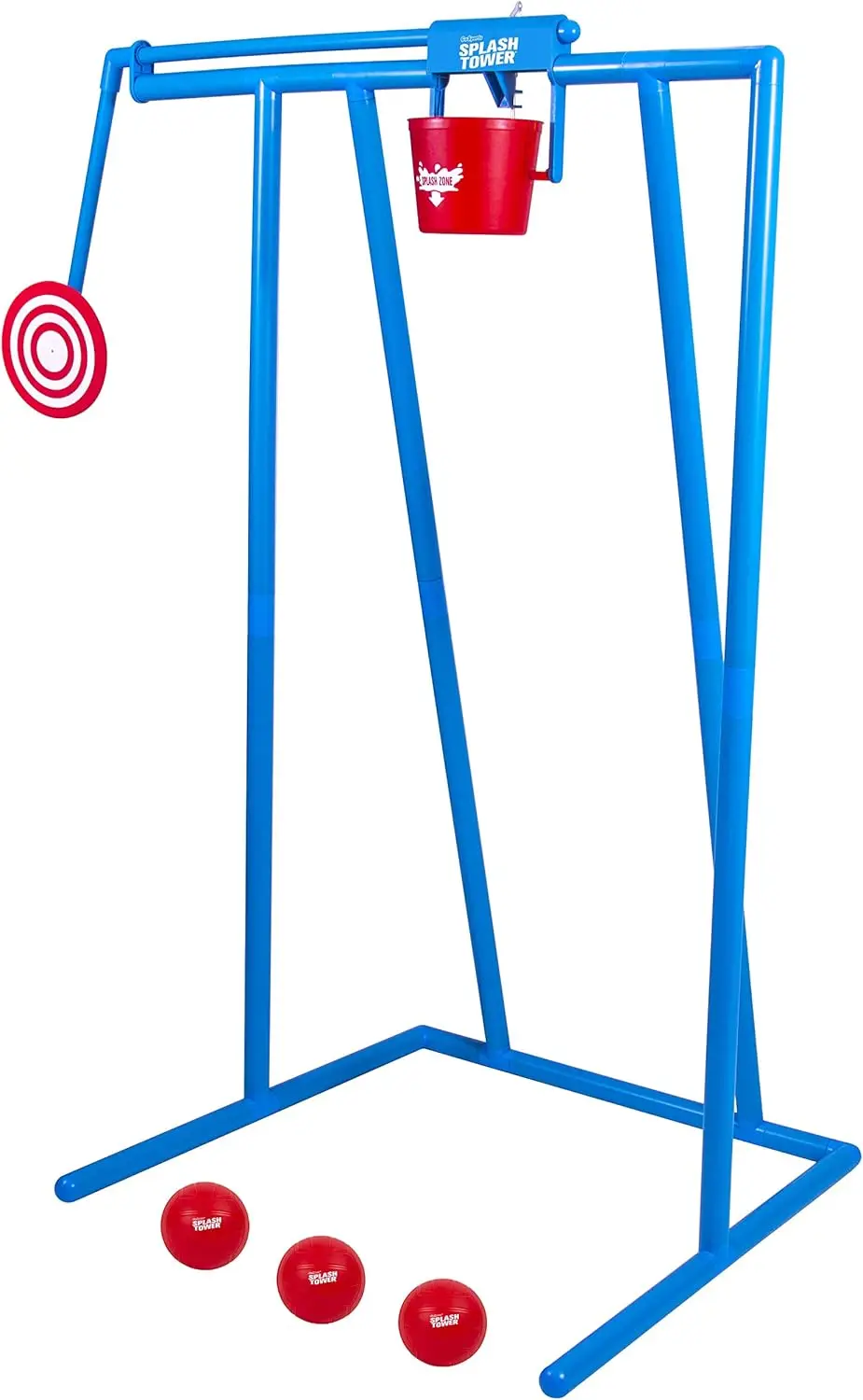 

Splash Tower Water Dunk Game - Soaking Fun for Kids & Adults, 6 ft Portable Dunk Tank