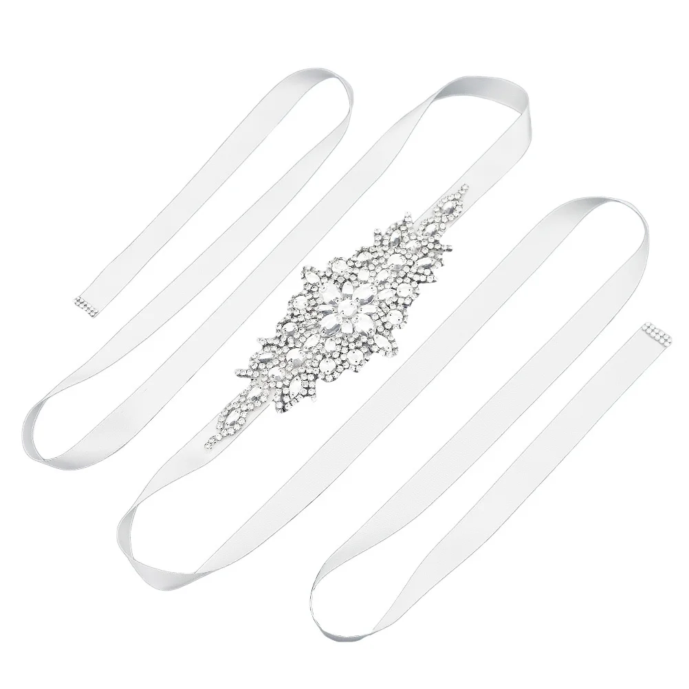 1개 웨딩 벨트 신부용 라인스톤 허리띠 장식용 스타일리시 신부 벨트 웨딩 드레스 액세서리 시크 허리띠