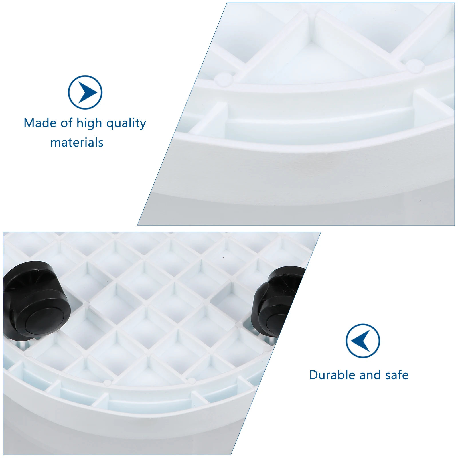 

Flower Pot Base Heavy Duty Plant Rolling St Trolley Large Capacity Smooth Casters Dirt Resistant Practical Life Gardening
