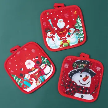 Vánoční domácí kuchyňské rukavice vánoční dekorace na večírek 2025 vánoční sněhulák kuchyňské rukavice Navidad Natal novoroční dárek 2026 8 nejlepší prodej Novoroční výprodej - №8