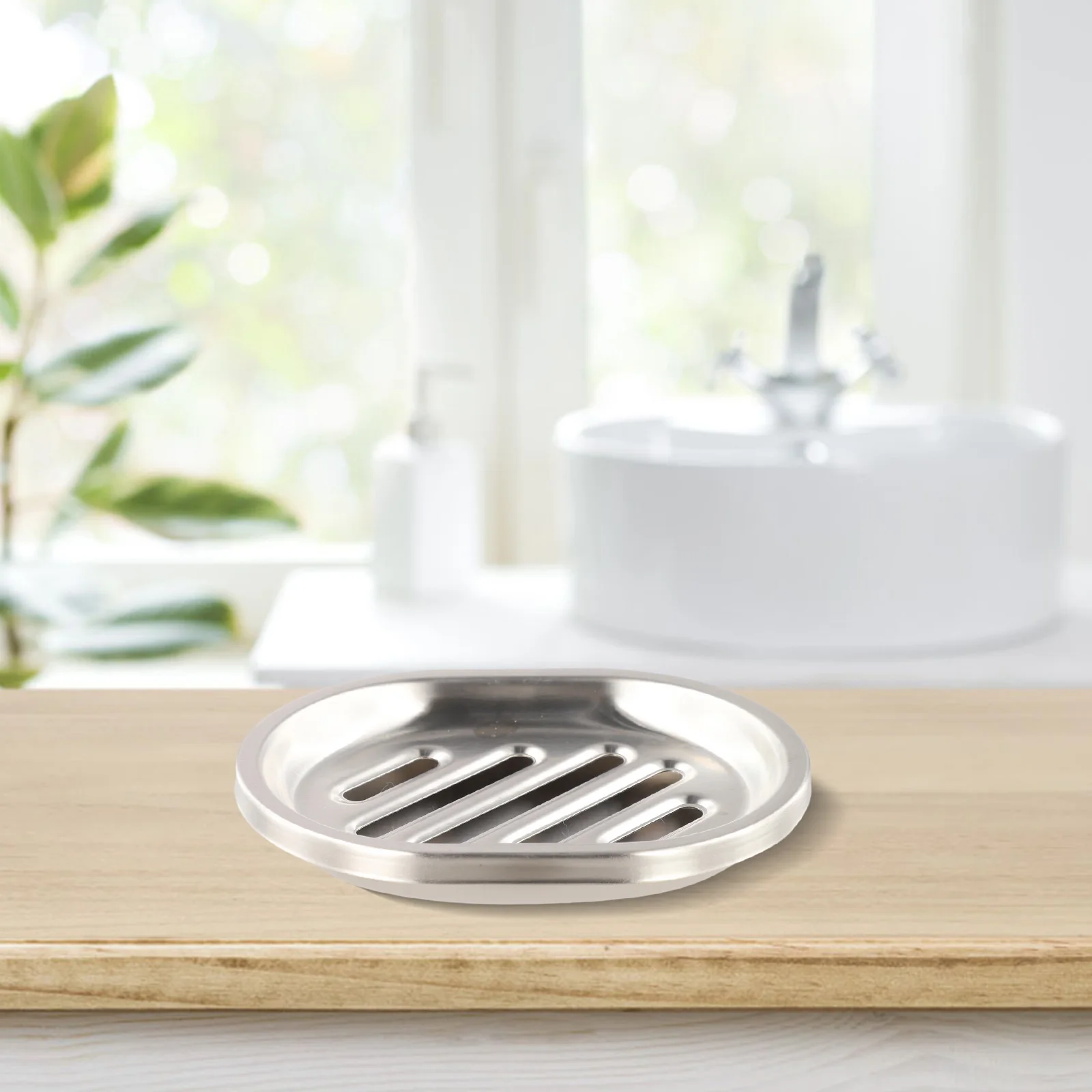 

Space-saving Soap Box Stainless Steel Soap Dish Kitchen Storage Compact Design For Small Spaces Effortless Cleaning For Kitchen