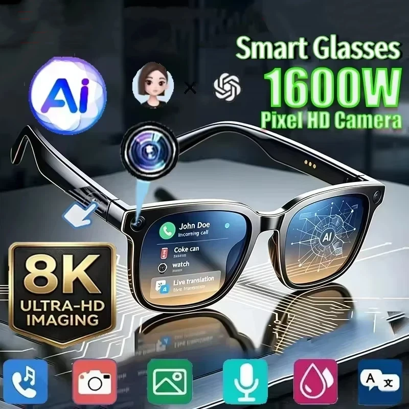 Smart Glasses Lens - Lunettes intelligentes XIAOMI AI 8K avec