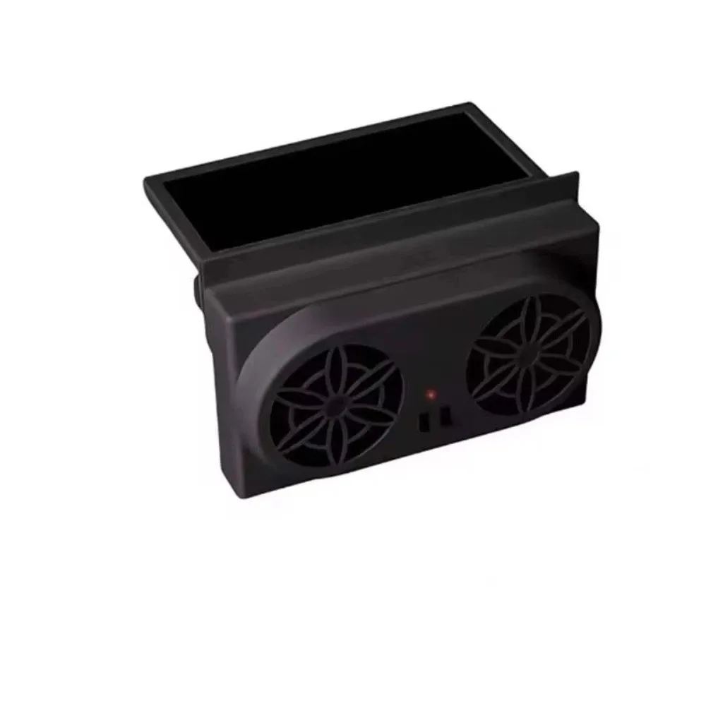 

Солнечный вентилятор для автомобильного окна с USB-зарядкой, мощная вентиляция, солнечный вентилятор с двумя вентиляторами, портативный вентилятор для вентиляции воздуха, радиаторный вентилятор