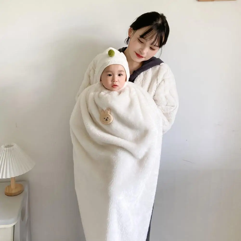 Baby Blanket Thickened Elastic Band Buckle Soft Warm Cold-proof Flannel Infant Stroller Cloak Blanket For Winter Cobertores Bebê