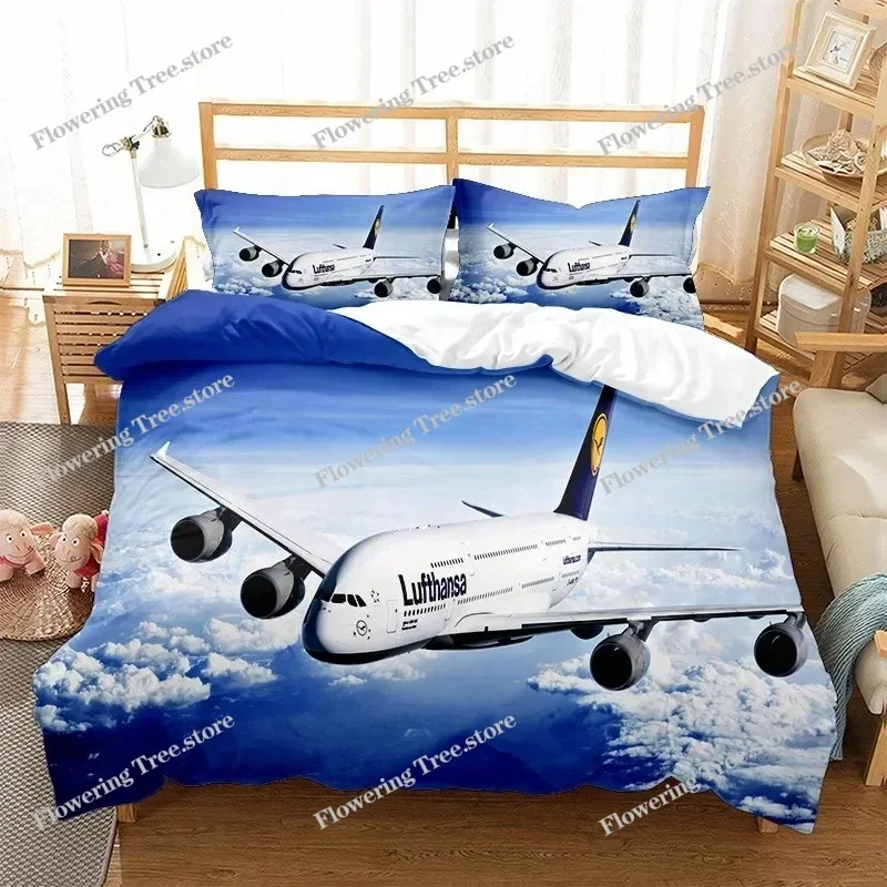 Airplane Fighter Duvet Cover KingQueen Size,flying Fighter Jet Bedding Set for Kids Teens Boys,modern Cool Airplane Quilt Cover