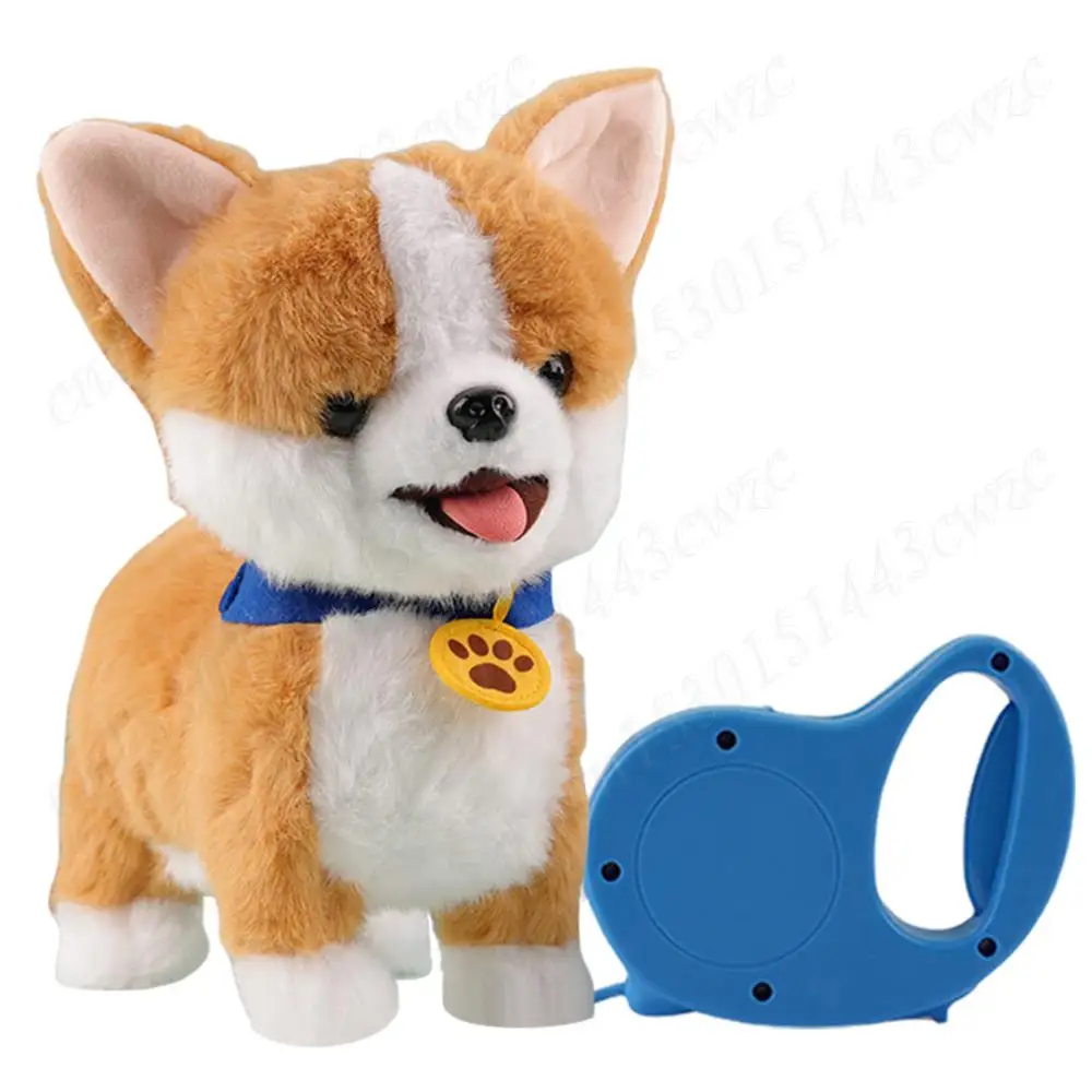 Interactieve robothond Elektronische interactieve knuffel met afstandsbediening Knuffeldier Nieuw elektronisch hond pluche poppenspeelgoed